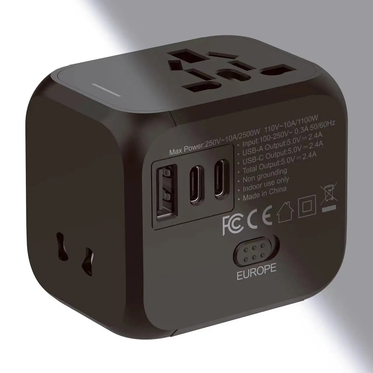 universal travel power adapter - azartravelgear
