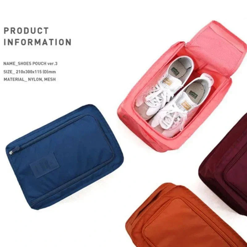 10/5pcs shoes storage bags closet organizer non-woven travel portable bag waterproof pocket clothing classified hanging bag 2025 - azartravelgear