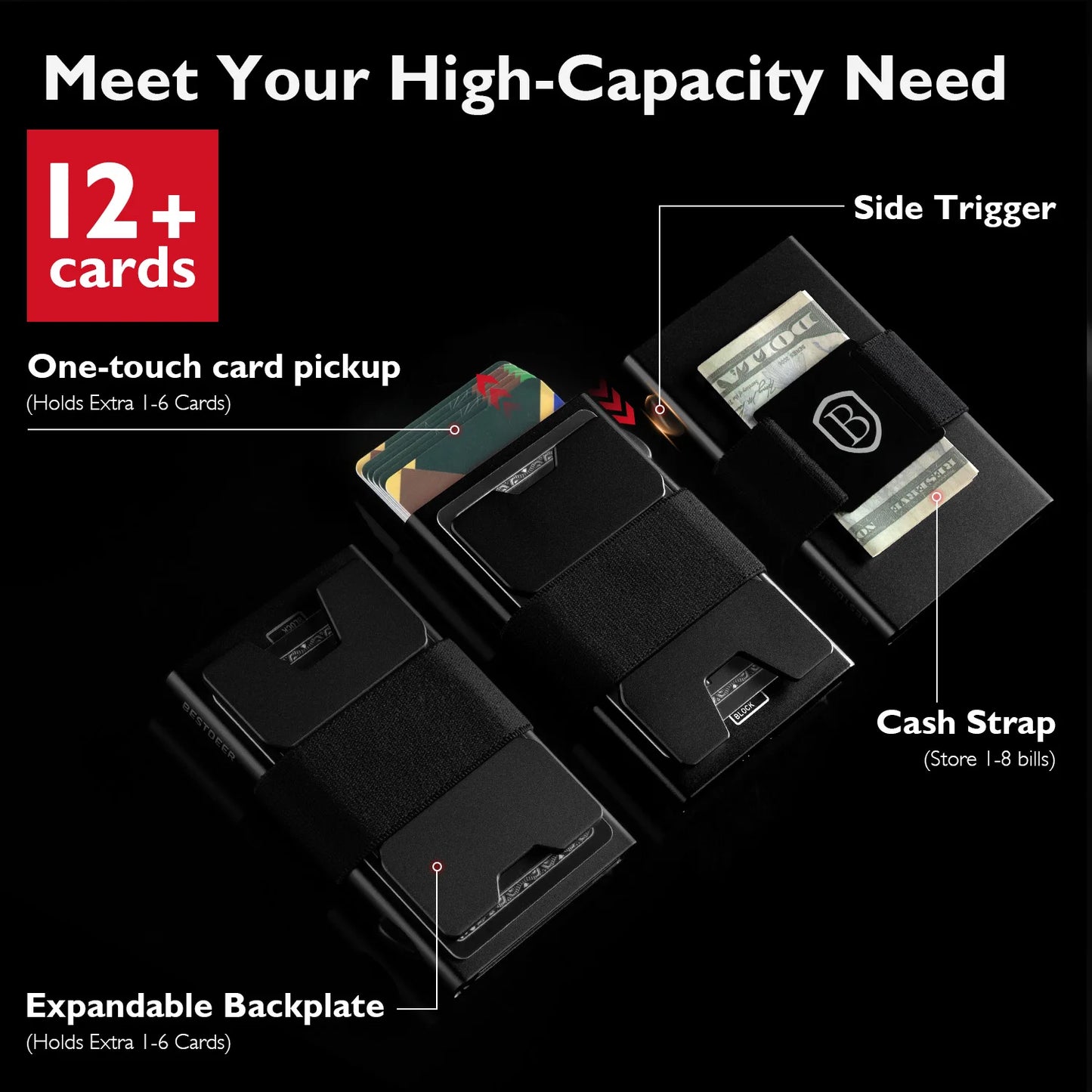 rfid blocking mini metal wallet - azartravelgear