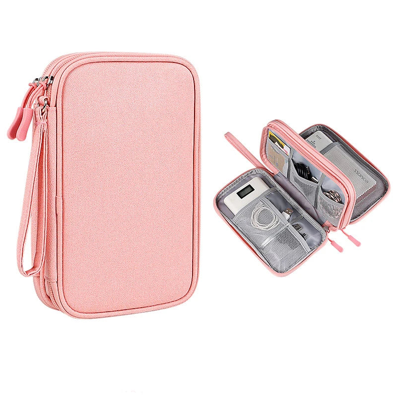 hot travel wallet family passport holder creative waterproof document case organizer travel accessories document bag cardholder - azartravelgear