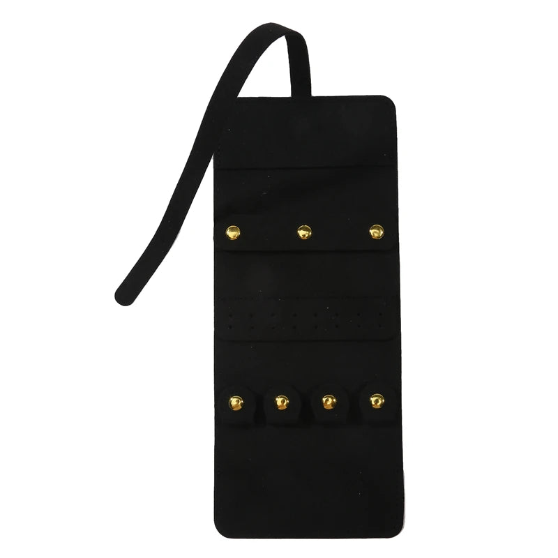 travel jewelry box portable foldable jewelry box roll for jewelry bracelet ring necklaces earring storage bag for travel bags - azartravelgear