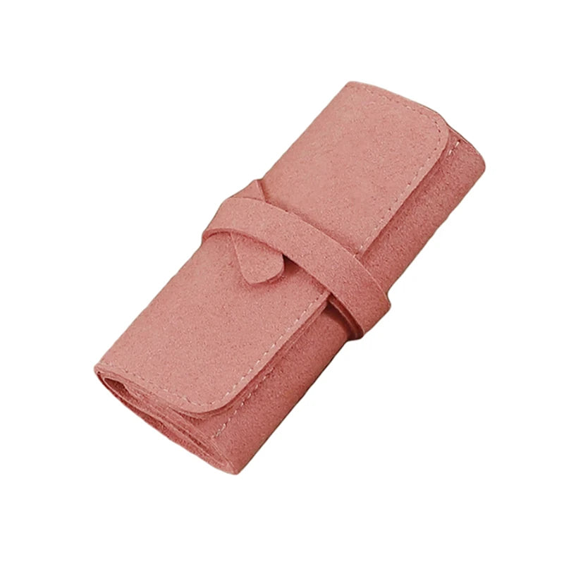 travel jewelry box portable foldable jewelry box roll for jewelry bracelet ring necklaces earring storage bag for travel bags - azartravelgear