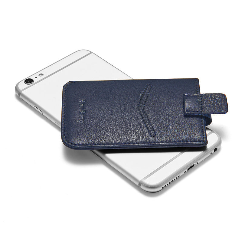 genuine leather wallet men's card holder thin cowhide - azartravelgear