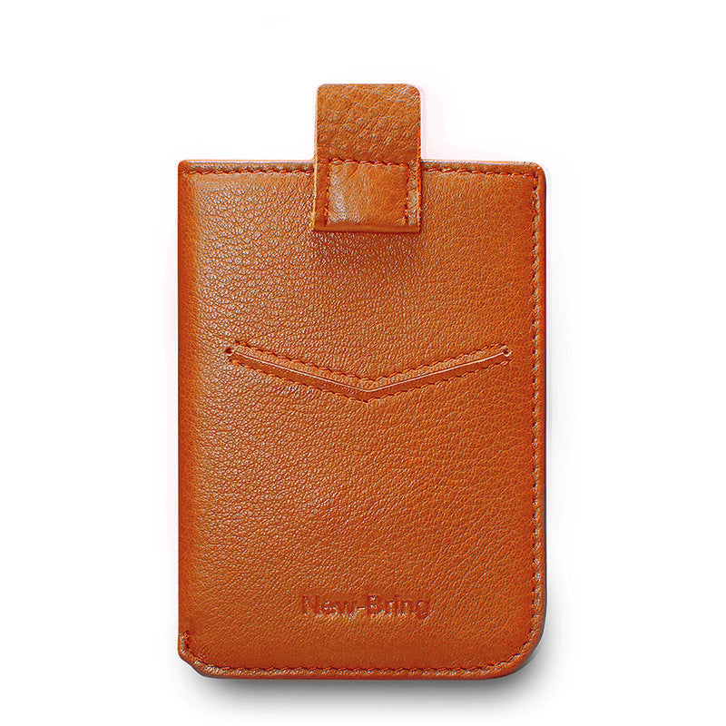 genuine leather wallet men's card holder thin cowhide - azartravelgear