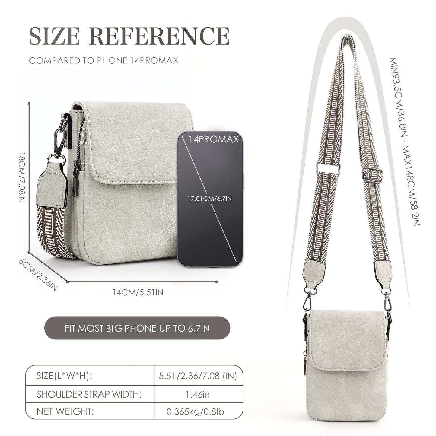 adjustable shoulder strap portable mini small crossbody bag - azartravelgear