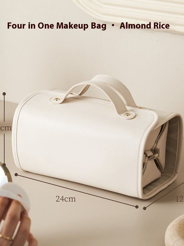 new folding cosmetic bag large capacity portable handbag waterproof travel storage washing bag for women - azartravelgear