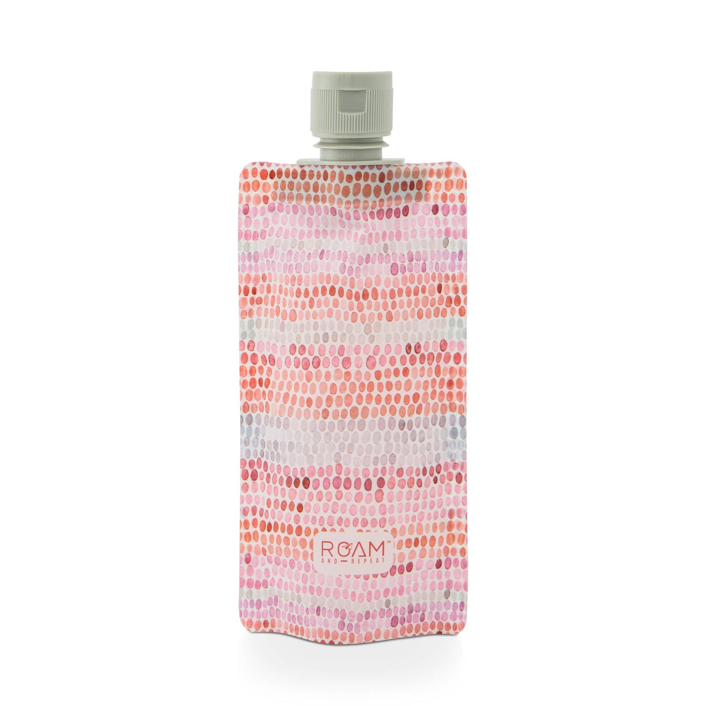 3pc 3oz rr flat travel bottles - pink stripe mosaic - jetwell.shop