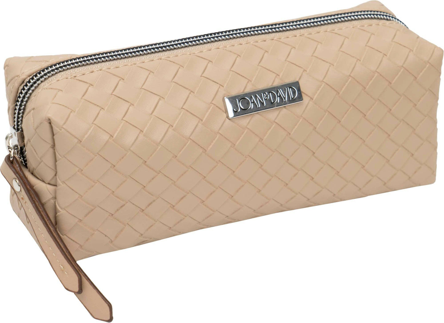 joan & david woven 4 piece clear cosmetic bag set - jetwell.shop