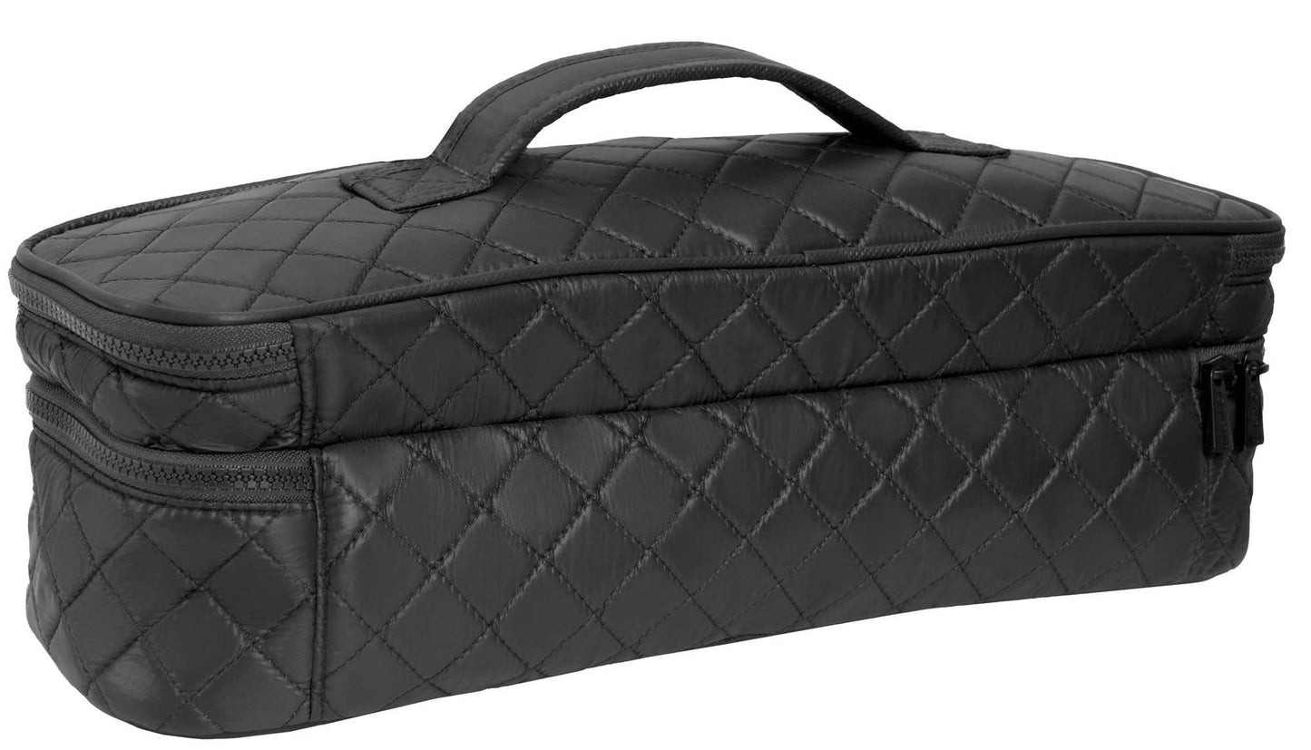 joan & david diamond quilted hair tool zippered travel case - jetwell.shop