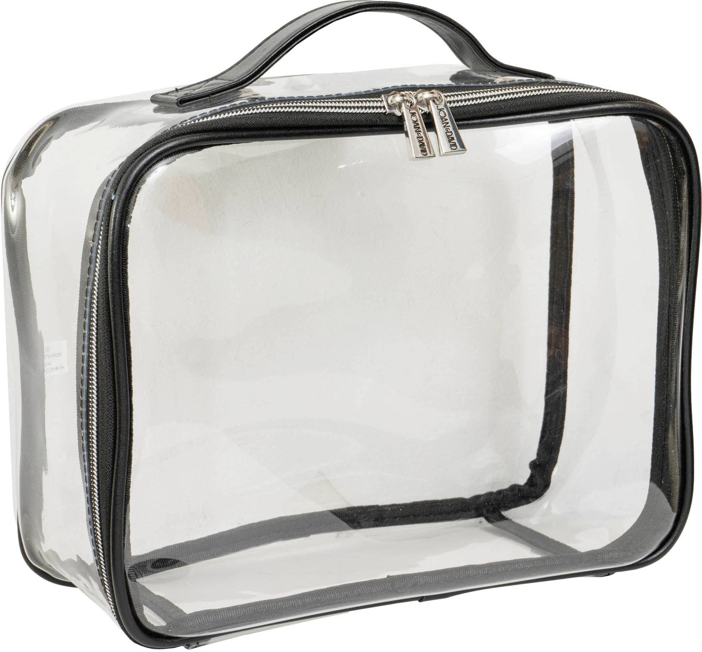 joan & david woven 4 piece clear cosmetic bag set - jetwell.shop