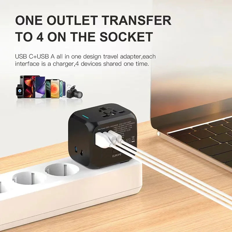 Universal Travel Power Adapter - AzarTravelGear