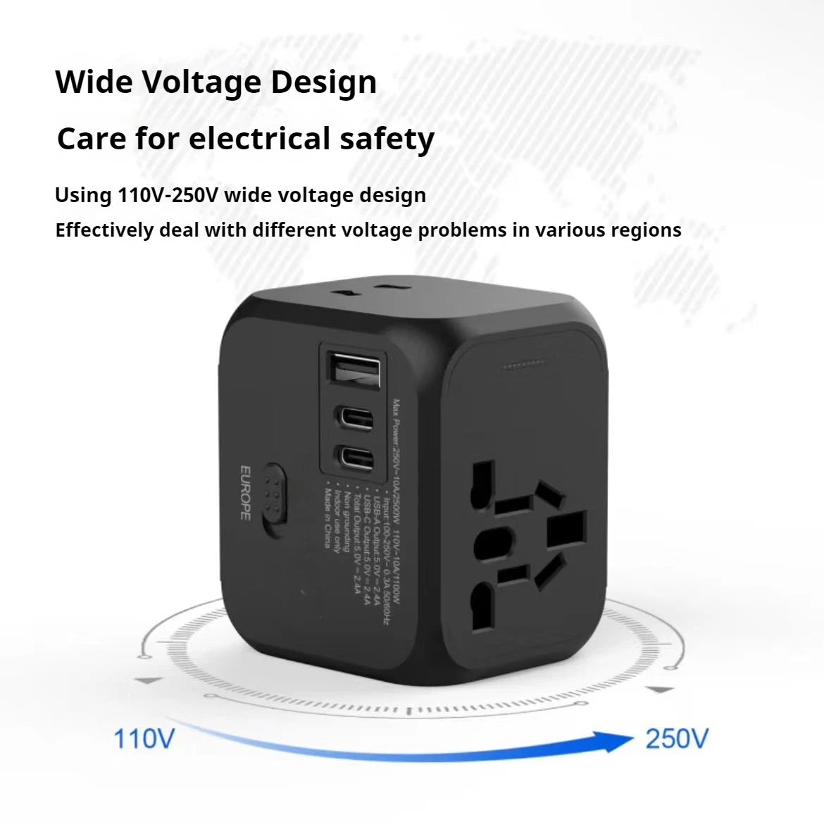 Universal Travel Power Adapter - AzarTravelGear