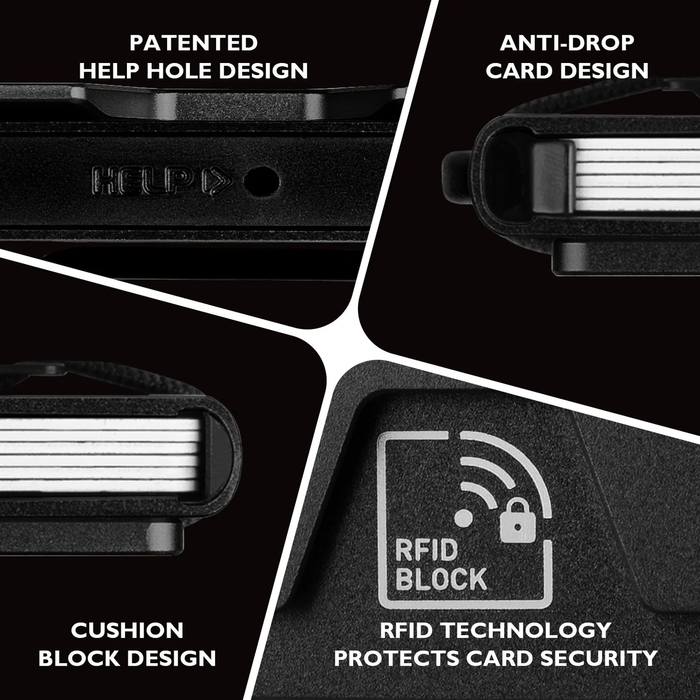 rfid blocking mini metal wallet - azartravelgear