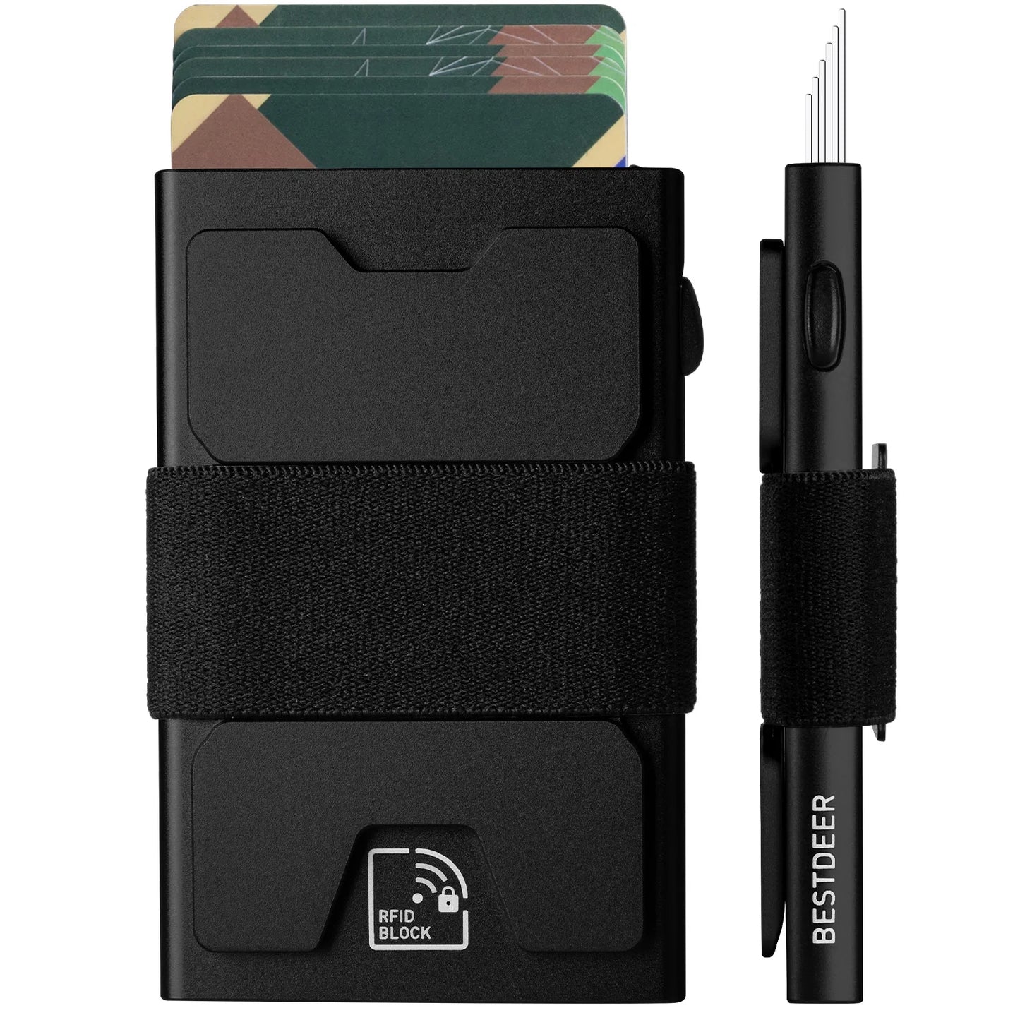 rfid blocking mini metal wallet - azartravelgear