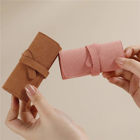 Travel Jewelry Box Portable Foldable Jewelry Box Roll For Jewelry Bracelet Ring Necklaces Earring Storage Bag For Travel Bags - AzarTravelGear