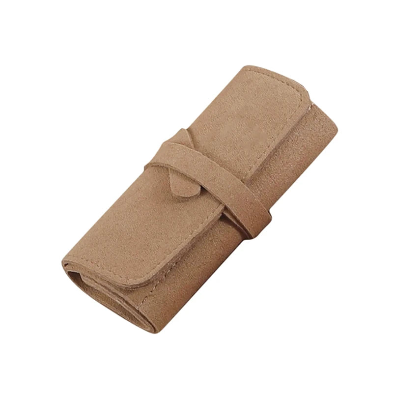 Travel Jewelry Box Portable Foldable Jewelry Box Roll For Jewelry Bracelet Ring Necklaces Earring Storage Bag For Travel Bags - AzarTravelGear