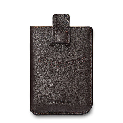 Genuine Leather Wallet Men's Card Holder Thin Cowhide - AzarTravelGear