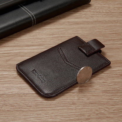 Genuine Leather Wallet Men's Card Holder Thin Cowhide - AzarTravelGear