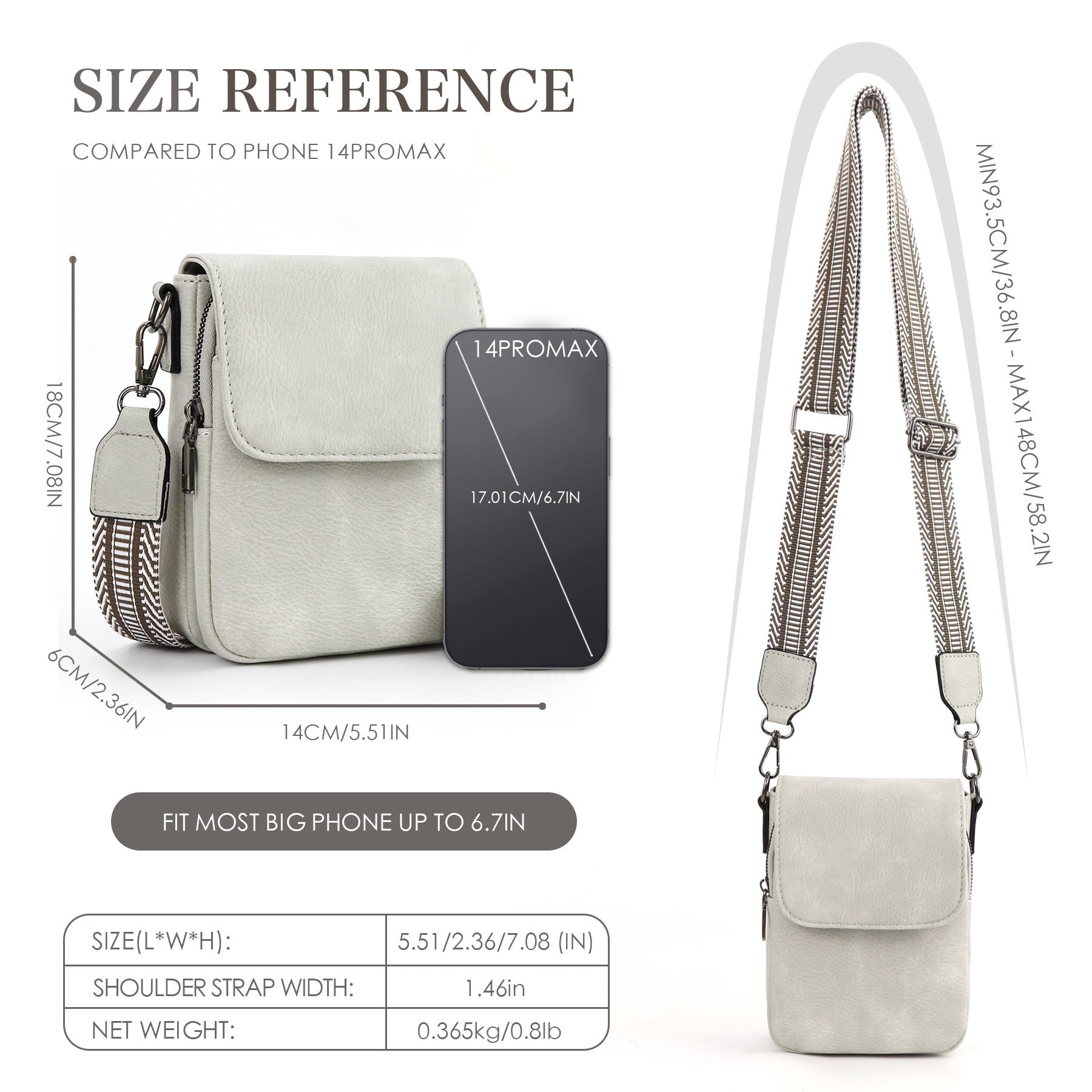 Adjustable Shoulder Strap Portable Mini Small Crossbody Bag - AzarTravelGear