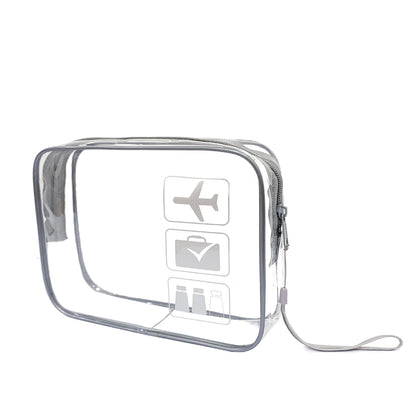 Clear Waterproof Travel Makeup Bag-Transparant Toiletry Organizer with Zipper - AzarTravelGear