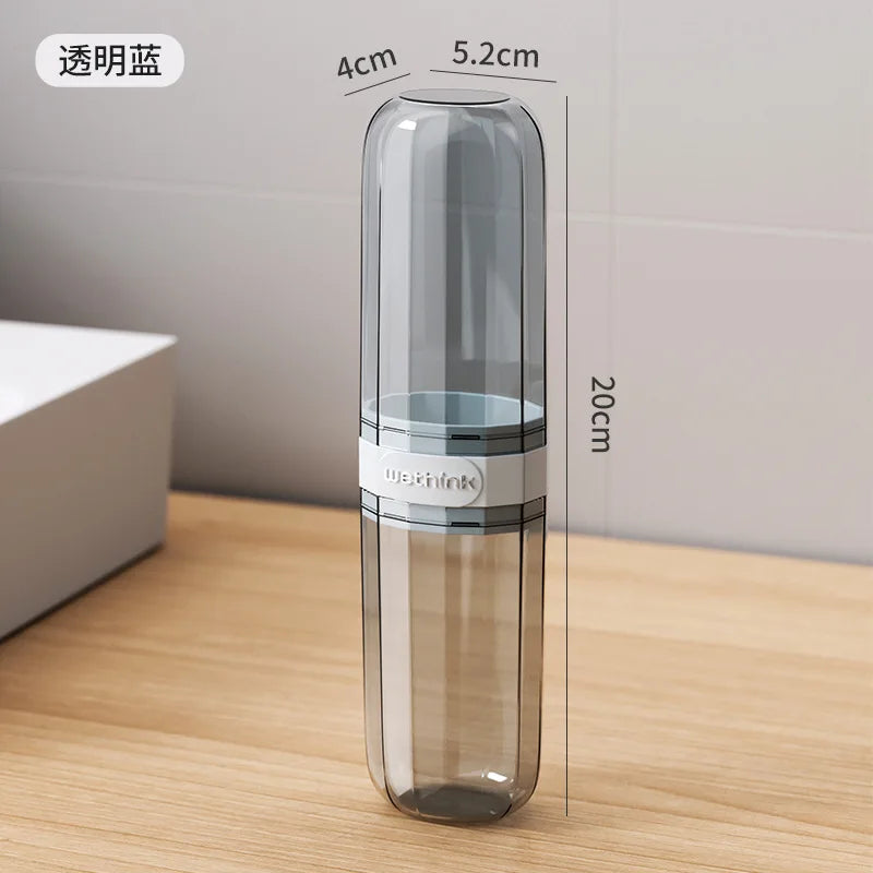 Portable Toothbrush Travel Case-Compact, Clear & Leak-Resistant - AzarTravelGear