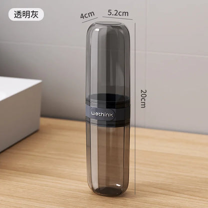 Portable Toothbrush Travel Case-Compact, Clear & Leak-Resistant - AzarTravelGear