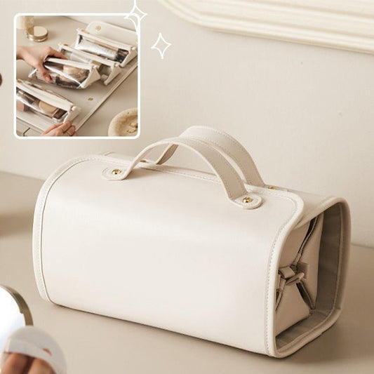New Folding Cosmetic Bag Large Capacity Portable Handbag Waterproof Travel Storage Washing Bag For Women - AzarTravelGear